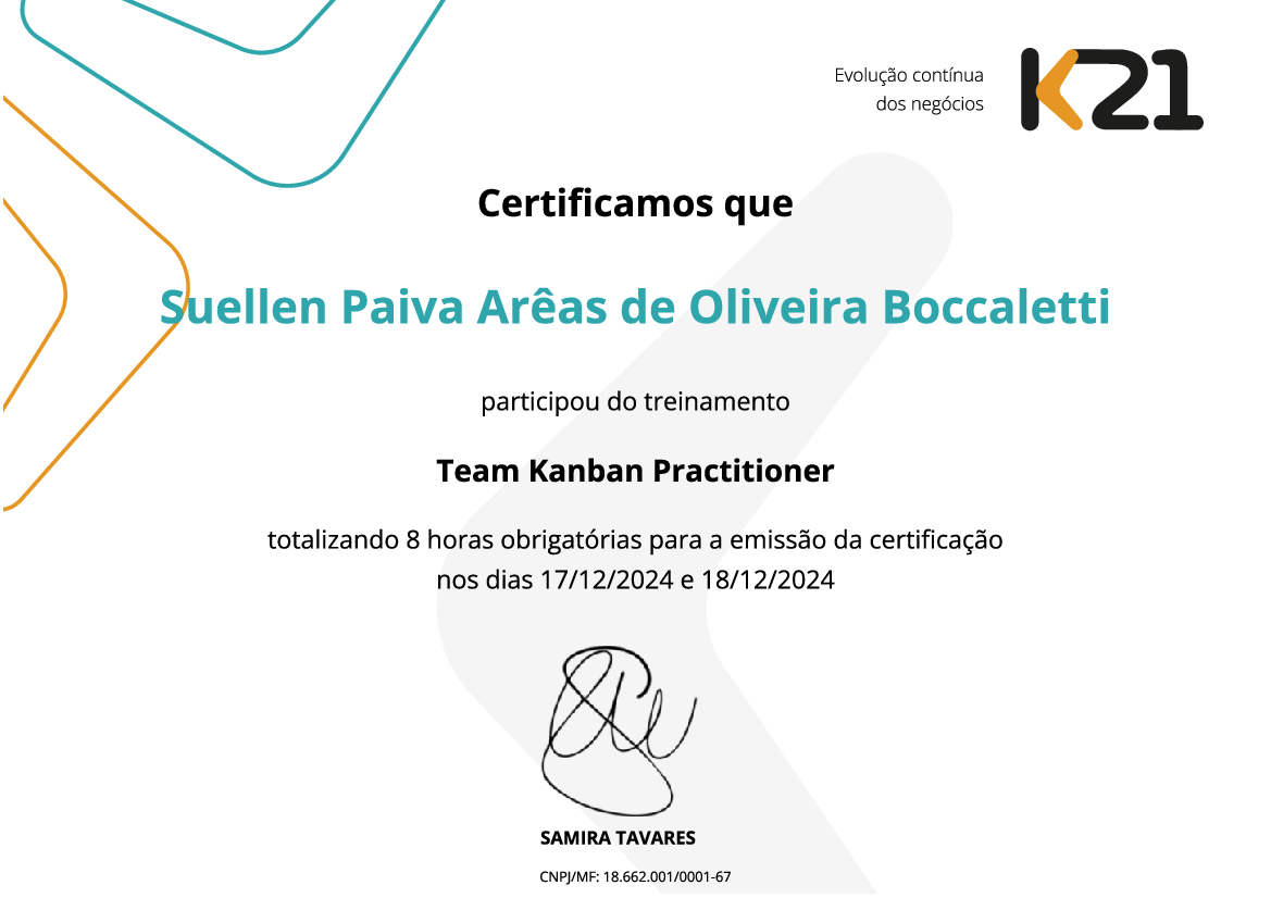 Certificado K21